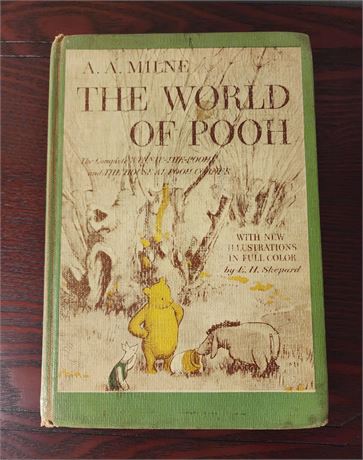 1957 "The World of Pooh" Vintage Book by AA Miline