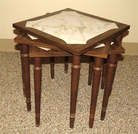 Set of 3 Small Stacking Tables