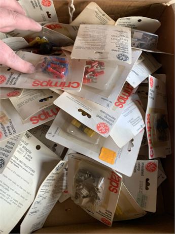 Assorted GE Electrical Connectors - Crimps, Splices, Terminals & More - 1 Box