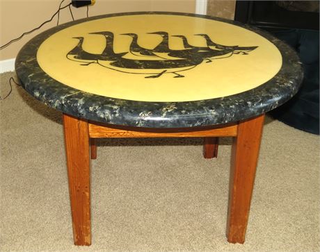 Round End Canadian Geese Table