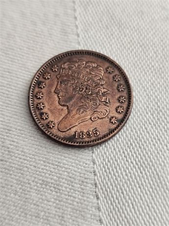1835 Copper 1/2 Penny