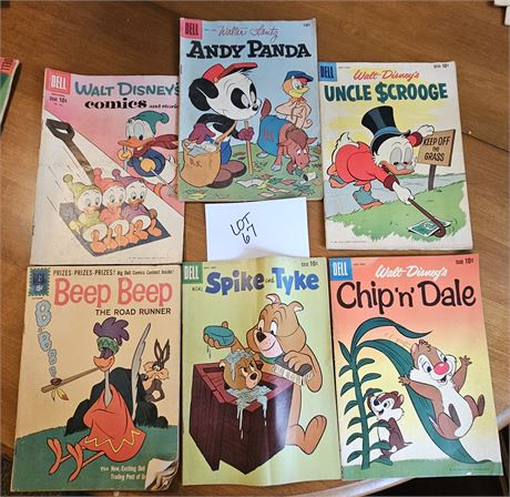 Dell 1960's Chip'n'Dale #23, Uncle Scrooge #31,Andy Panda #40,#3,23 #10 Road Run