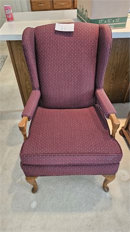 Smith Brothers Andreas Burgundy Side Arm Chair