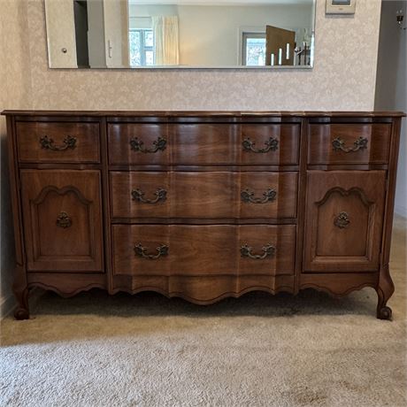 Solid Wood Buffet with Drawer and Cabinet Storage - 59 x 19 3/8 x 31"T