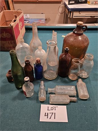 Mixed Antique/ Vintage Bottle Lot- Soda, Medical, Milk & More