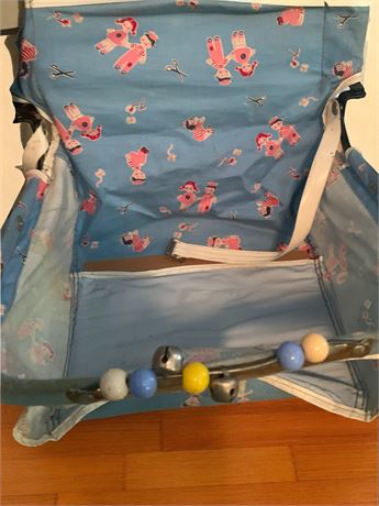 Vintage Blazon Baby Chair Swing W/Toy Bar Stock No. 179-1