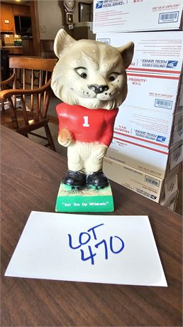 HTF 1960's Moro Inc Rubber Bobble Head Wildcats