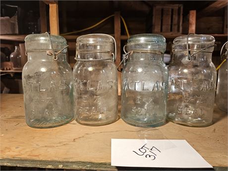 Vintage Atlas #3 Quart Canning Jars