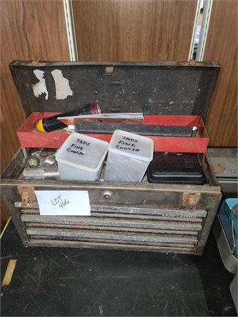 Craftsman Tool Box With Mixed Taps Bike Parts & More