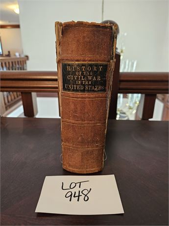 Antique 1865 Bradley & Co. "The History of the Civil War in The United States"