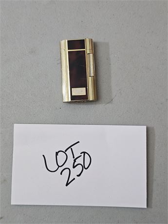 Vintage Zippo Contempo Gold & Brown Siide Spin Lighter