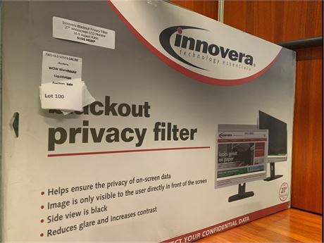 Innovera Blackout Privacy Filter 27" Widescreen LCD monitor
