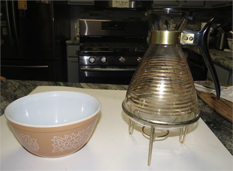 Pyrex Bowl, Carafe
