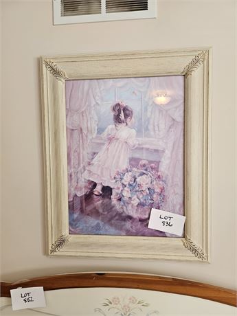 Framed Art Print "Eagerly Waiting" by Lois Babb