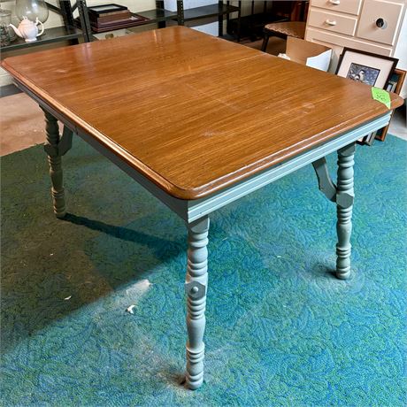 Farmhouse Country Wood Kitchen Table - 46 x 34 x 29"T