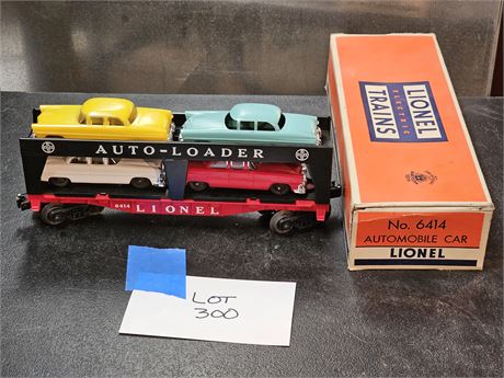 Lionel 6414 Automobile Car Hauler with Box