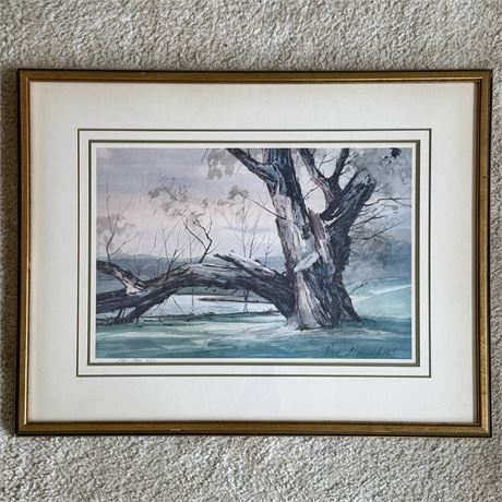 Original Marc Moon Signed Landscape Painting - 31 x 24"