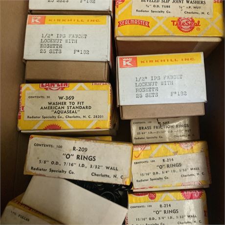 Vintage Kirkhill & Radiator Specialty Co. Plumbing Part Lot
