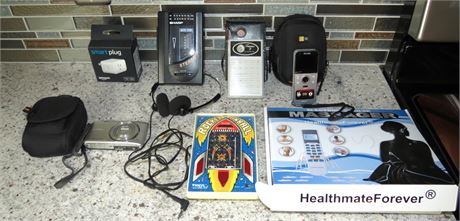 Electronics Lot: Cameras, Radio, Massager, etc