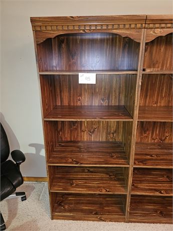 Wood Grain Book Shelf