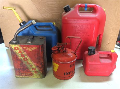 Gasoline, Kerosene Cans