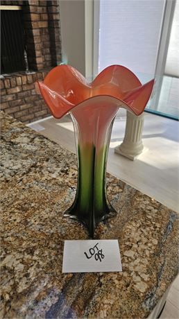 Pier 1 Murano Style Tulip Vase