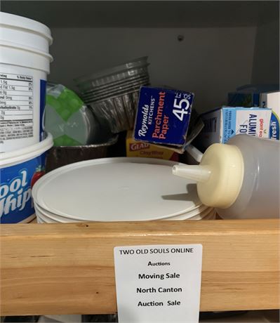 Tin Foil Rolls, Plastic Wrap, Tin Loaf Pans, Foam Cups, Freezer Bags & More