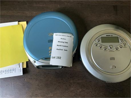 Durabrand MP3/CD Personal Player Lot of 2