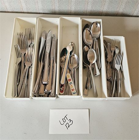 Mixed Flatware, Forks , Spoons, & More