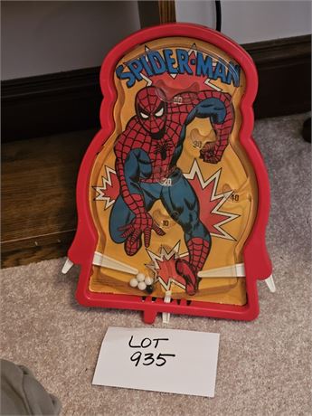 1978 Marvel Comics Spiderman Bagatelle Tabletop Pinball Game