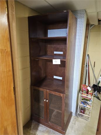 Wood Book Shelf Cabinet