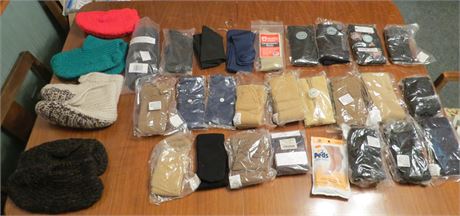 Compression Socks, Hosiery, Crotchet Slippers, etc
