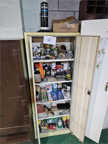 Metal Cabinet Cleanout:Chemicals / Cleaners / Hardware & More