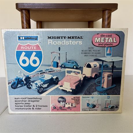 1973 Hubley Mighty Metal Roadsters, Route 66 Theme