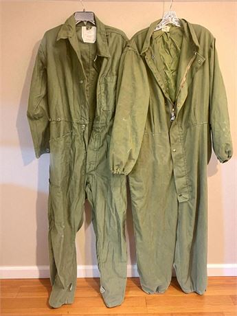 Military-Style Coverall/Jumpsuit Lot of 2 Size Large