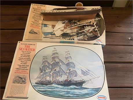 Aurora Plastic Sea Witch & The Wanderer Whale Ship Model Ships - PARTS ONLY
