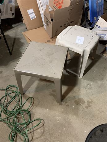 Lot Of 2 Plastic Tables