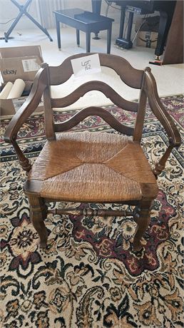 Vintage Wood & Cane Side Chair