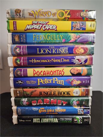 VHS Tape Lot 2~ Children's Movies (Mostly Disney)