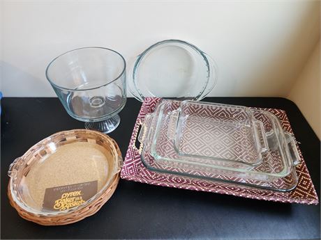 Glass Bakeware Lot