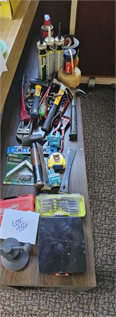 Mixed Tool Lot Bits, Hammers, Socket Sets, Bolt Cutters & More