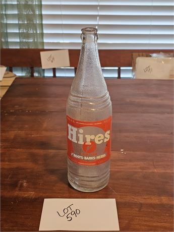 Vintage Hires Rootbeer Glass Bottle (1 Pint)