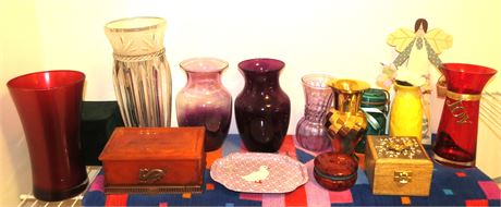 Vases, Jewelry Boxes