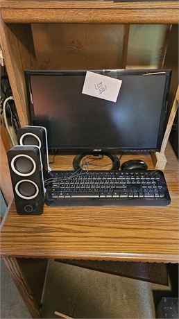 Asus Monitor, Keyboard & Speakers