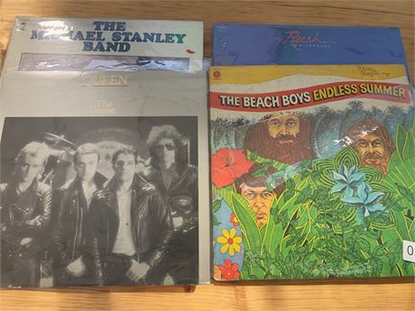Vinyl Record Album Lot - Queen "The Game" Beach Boys, Rush, Michael Stanley Band