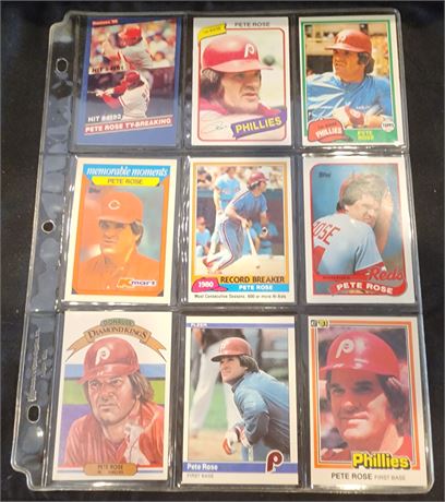 Pete Rose Sleeve of Cards