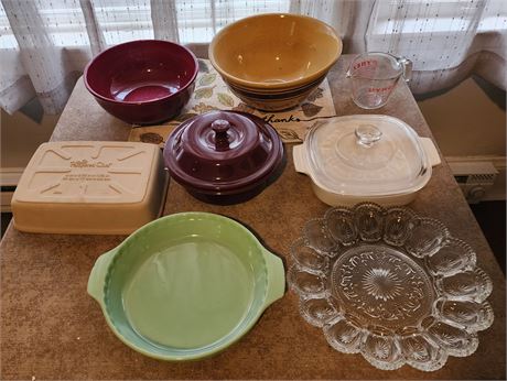 Pampered Chef, Fireking, Corning Ware, Etc