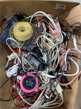 Misc Power Cord Charger & Power Strip Lot