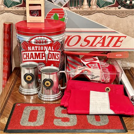 Terrific Lot of Ohio State Buckeyes Collectibles and Memorabilia