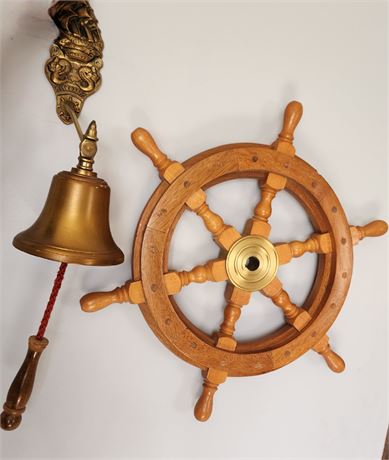 Nautical Wheel/Bell